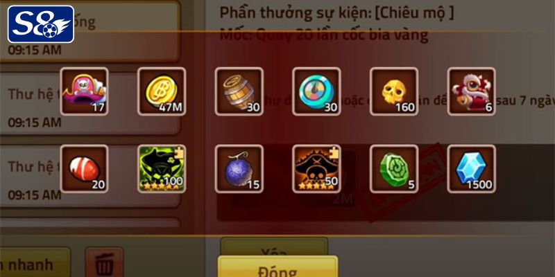 Nhập code hàng ngày để nhận điểm thưởng miễn phí