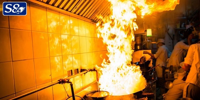 Mơ thấy lửa cháy trong bếp